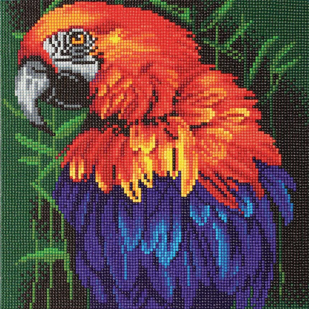 Crystal Art 12" Canvas Kit-Tropical Birds
