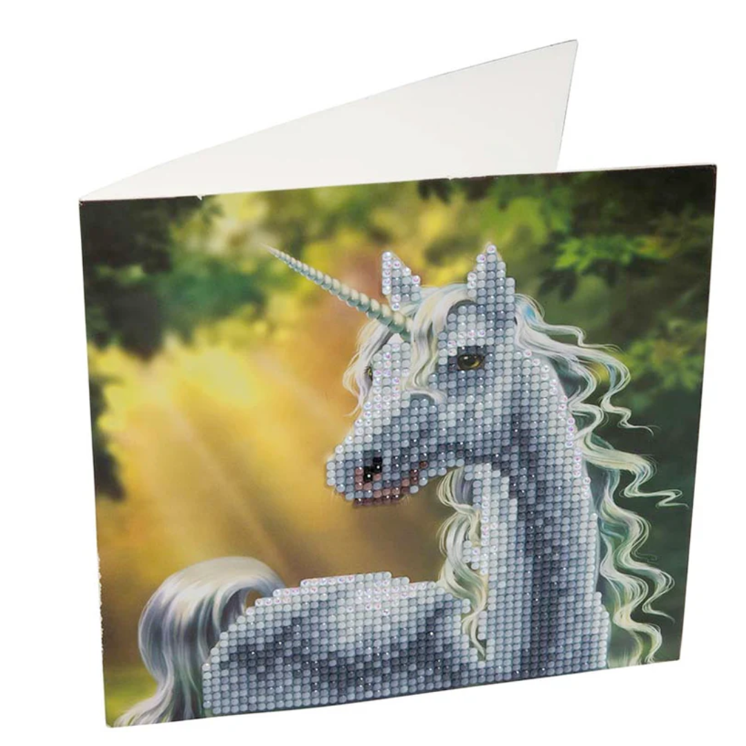 Crystal Art Card Kit - Unicorn