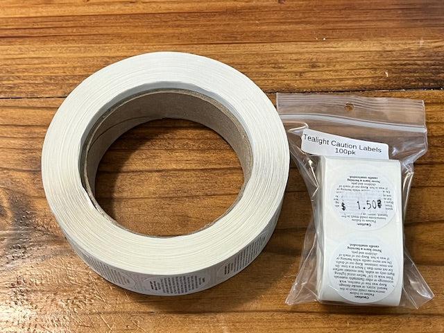 Tealight Caution labels