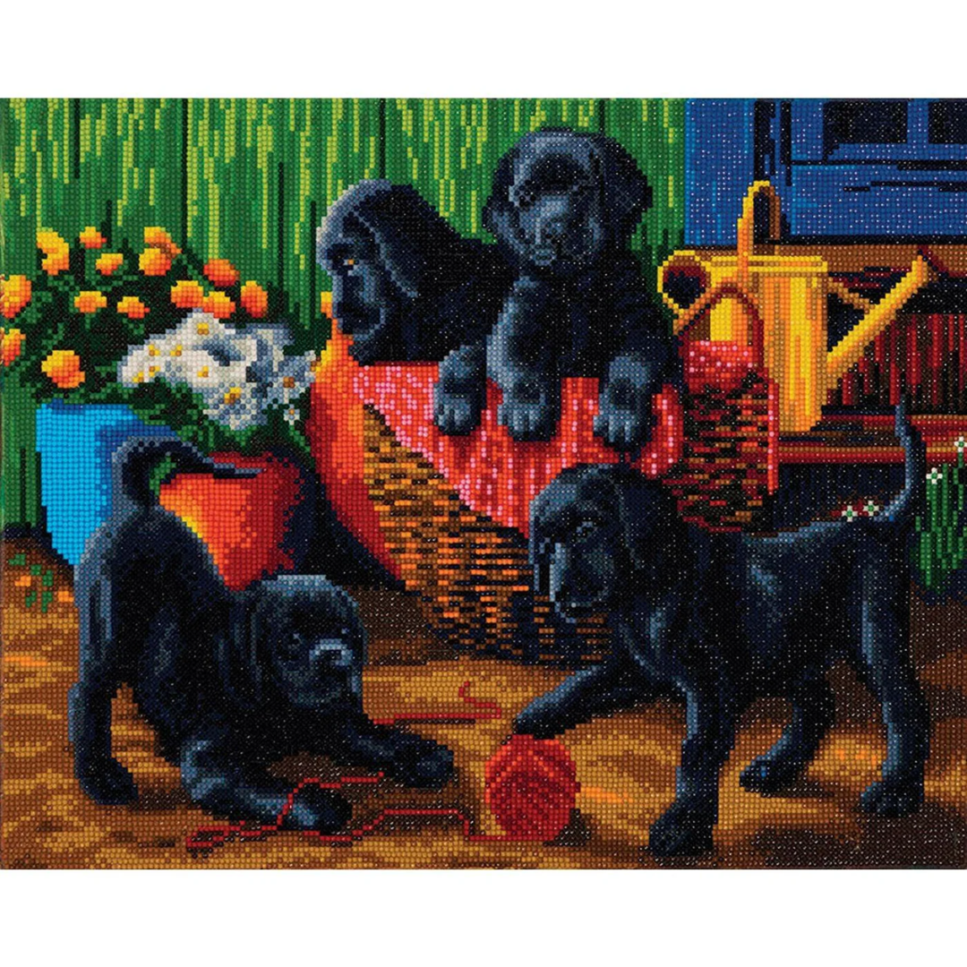 Crystal Art Kit XL - Black Lab