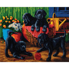 Load image into Gallery viewer, Crystal Art Kit XL - Black Lab
