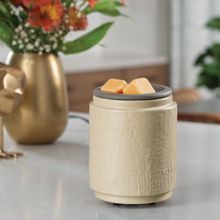 Load image into Gallery viewer, Natural Linen Flip Dish Wax Warmer
