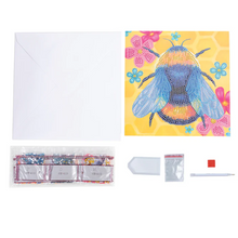 Load image into Gallery viewer, Crystal Art Card Kit - Floral Bee
