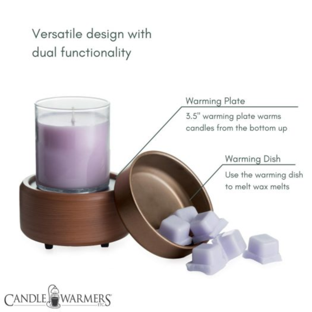 Pewter Walnut Classic 2-in-1 Warmer