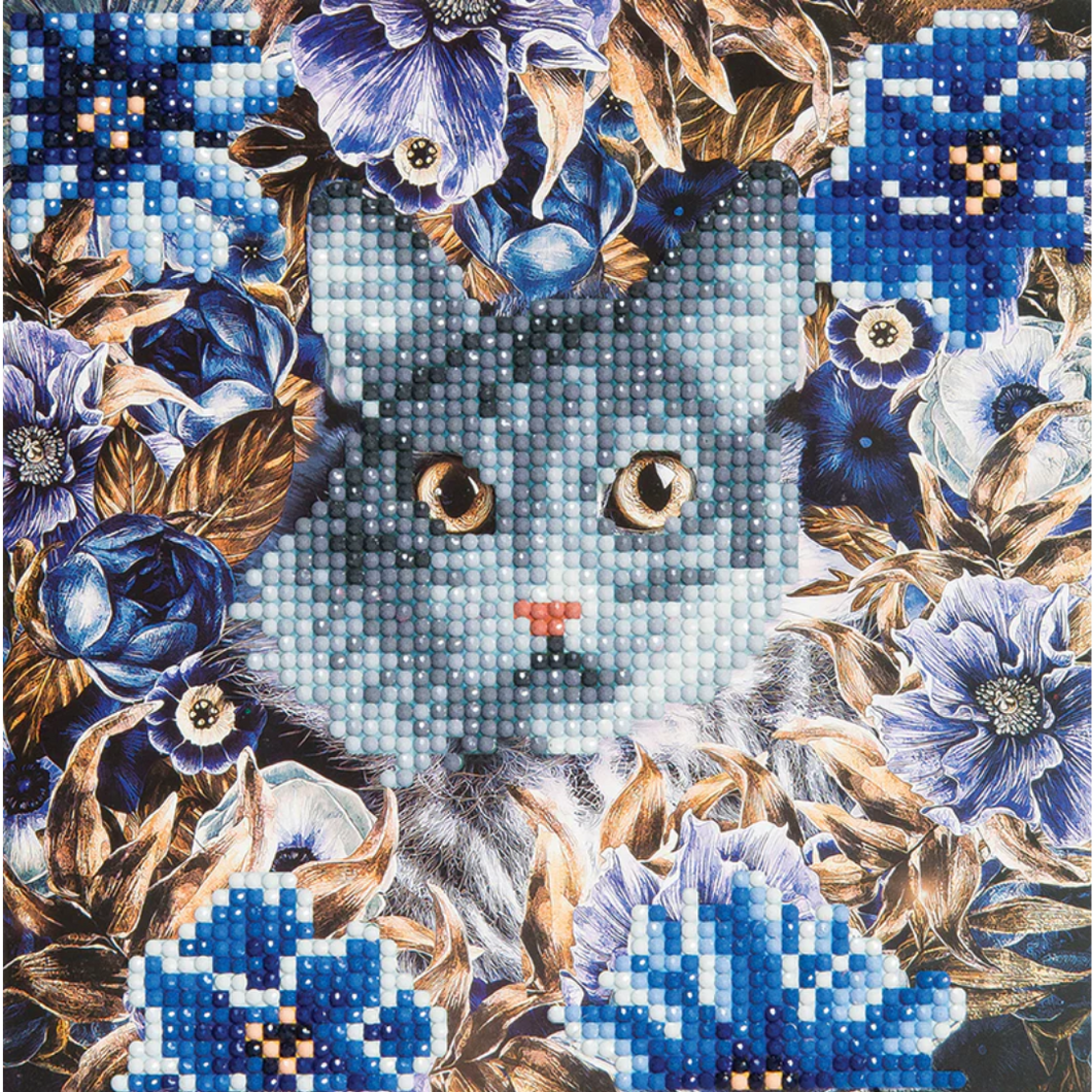 Crystal Art Card Kit - Cat