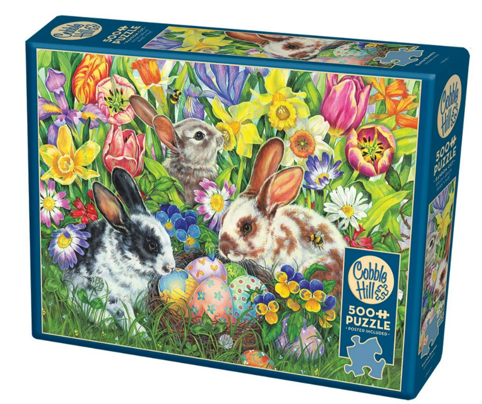 Easter Bunnies 500 Piece Family Puzzle - Large Box