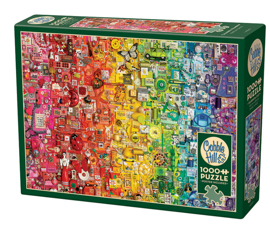 Colourful Rainbow 1000 Piece Puzzle - Large Box