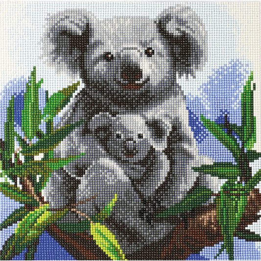 Crystal Art 12" Canvas Kit-Cuddly Koala