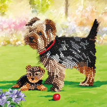 Load image into Gallery viewer, Crystal Art Card Kit - Dog
