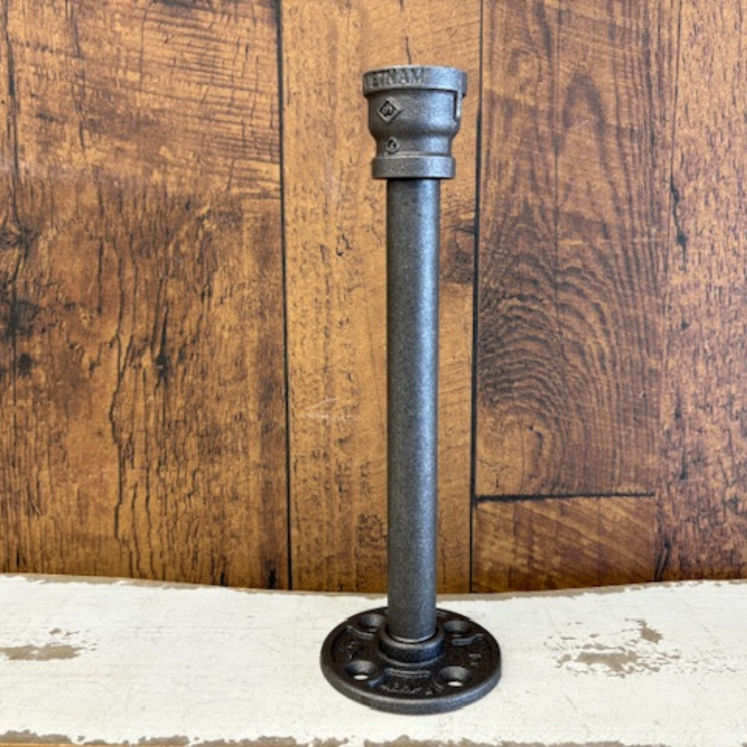 JGE Industrial Pipe Taper Candle Holder