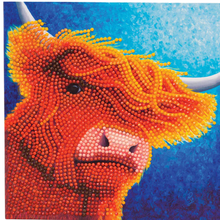 Load image into Gallery viewer, Crystal Art Card Kit - Highland Cow
