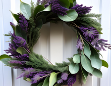 Load image into Gallery viewer, EcoLux Lavender Wreath

