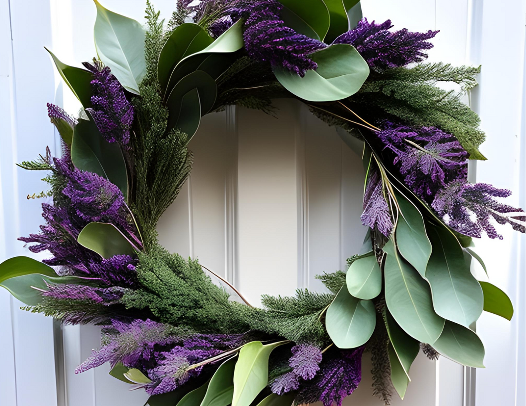 EcoLux Lavender Wreath