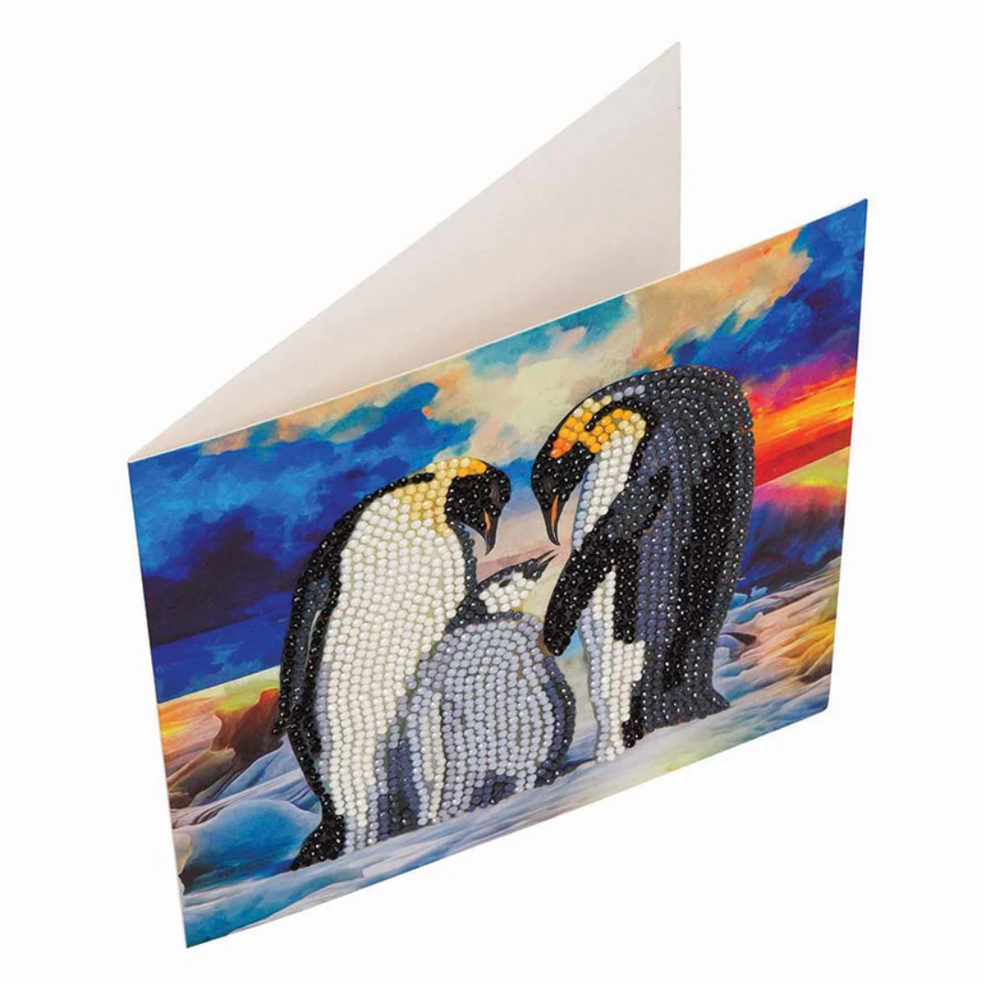 Crystal Art Card Kit - Penguin