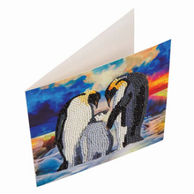 Load image into Gallery viewer, Crystal Art Card Kit - Penguin
