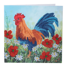 Load image into Gallery viewer, Crystal Art Card Kit - Rooster
