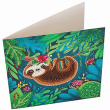 Load image into Gallery viewer, Crystal Art Card Kit - Sloth
