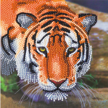 Load image into Gallery viewer, Crystal Art Card Kit - Tiger
