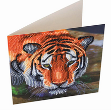 Load image into Gallery viewer, Crystal Art Card Kit - Tiger
