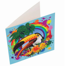 Load image into Gallery viewer, Crystal Art Card Kit - Toucan
