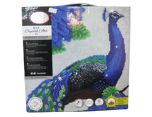 Load image into Gallery viewer, Crystal Art 12&quot;Canvas Kit-Flowering Peacock
